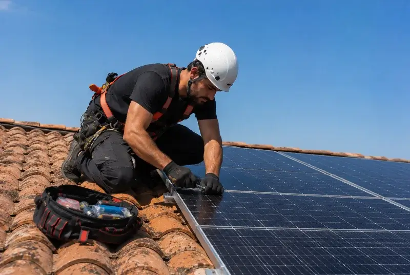 Maintenance et monitoring de panneaux solaires au Tablier